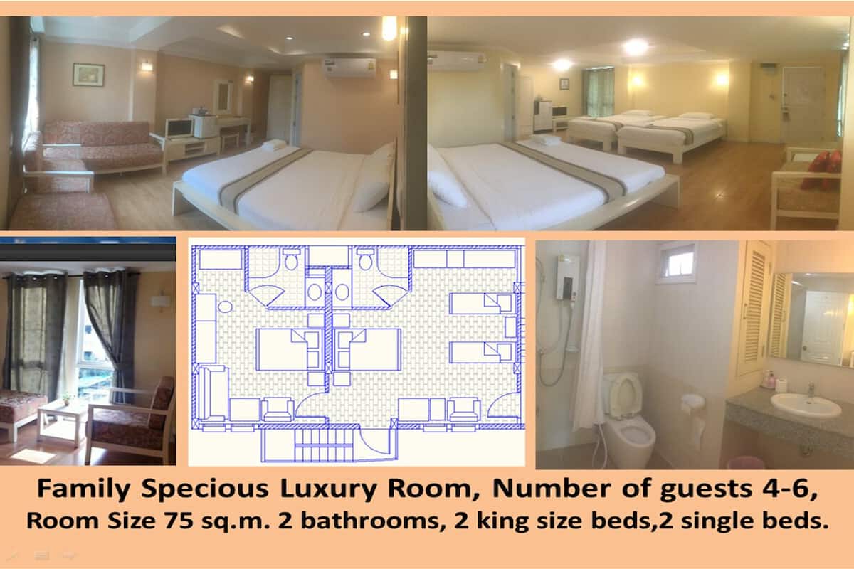 Family Room | In-room safe, individually decorated, individually furnished, desk