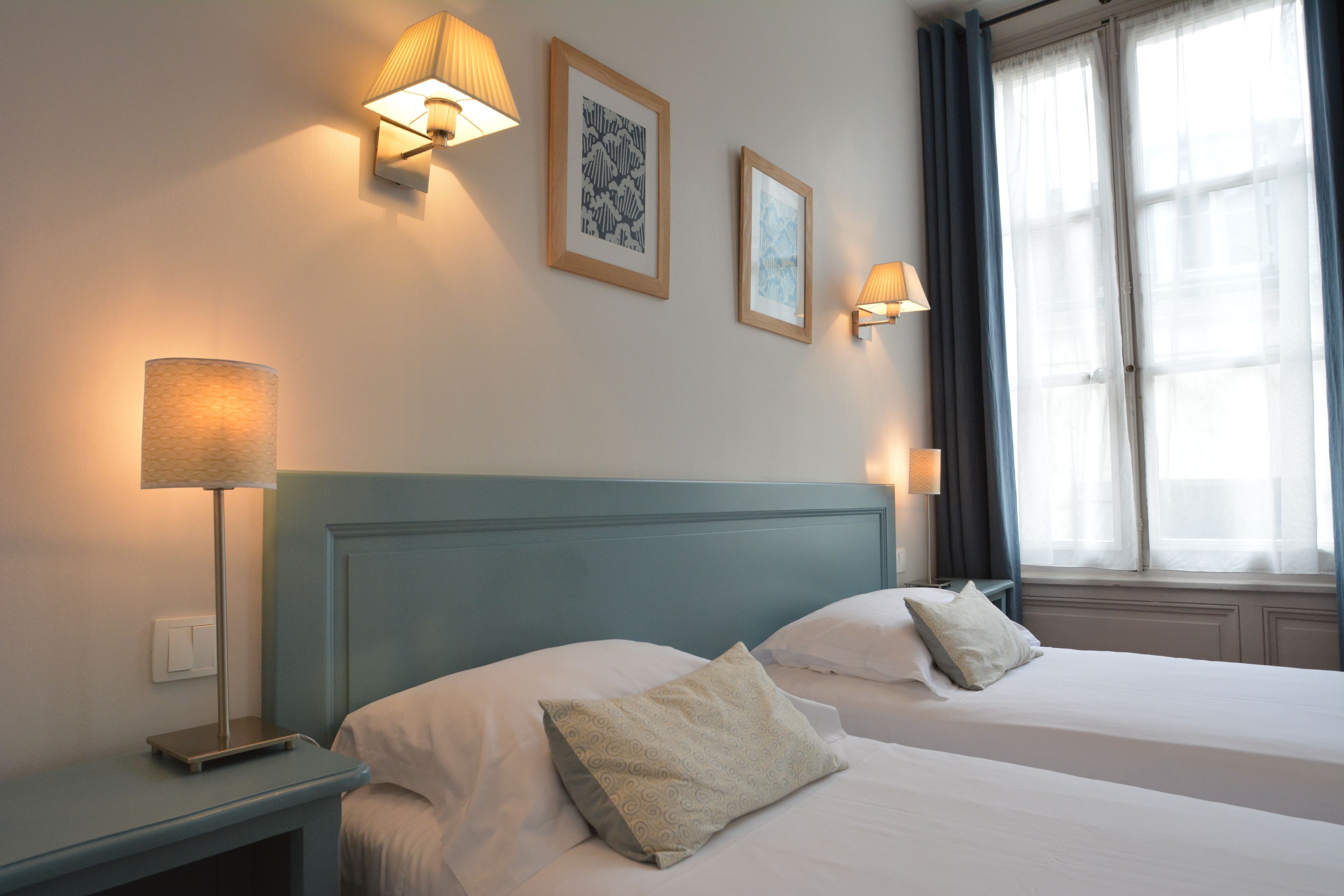 comfort twin room | egyptian cotton sheets, premium bedding, select comfort beds