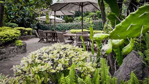 Dobbeltrom – honeymoon, peis, hageutsikt | Hageutsikt