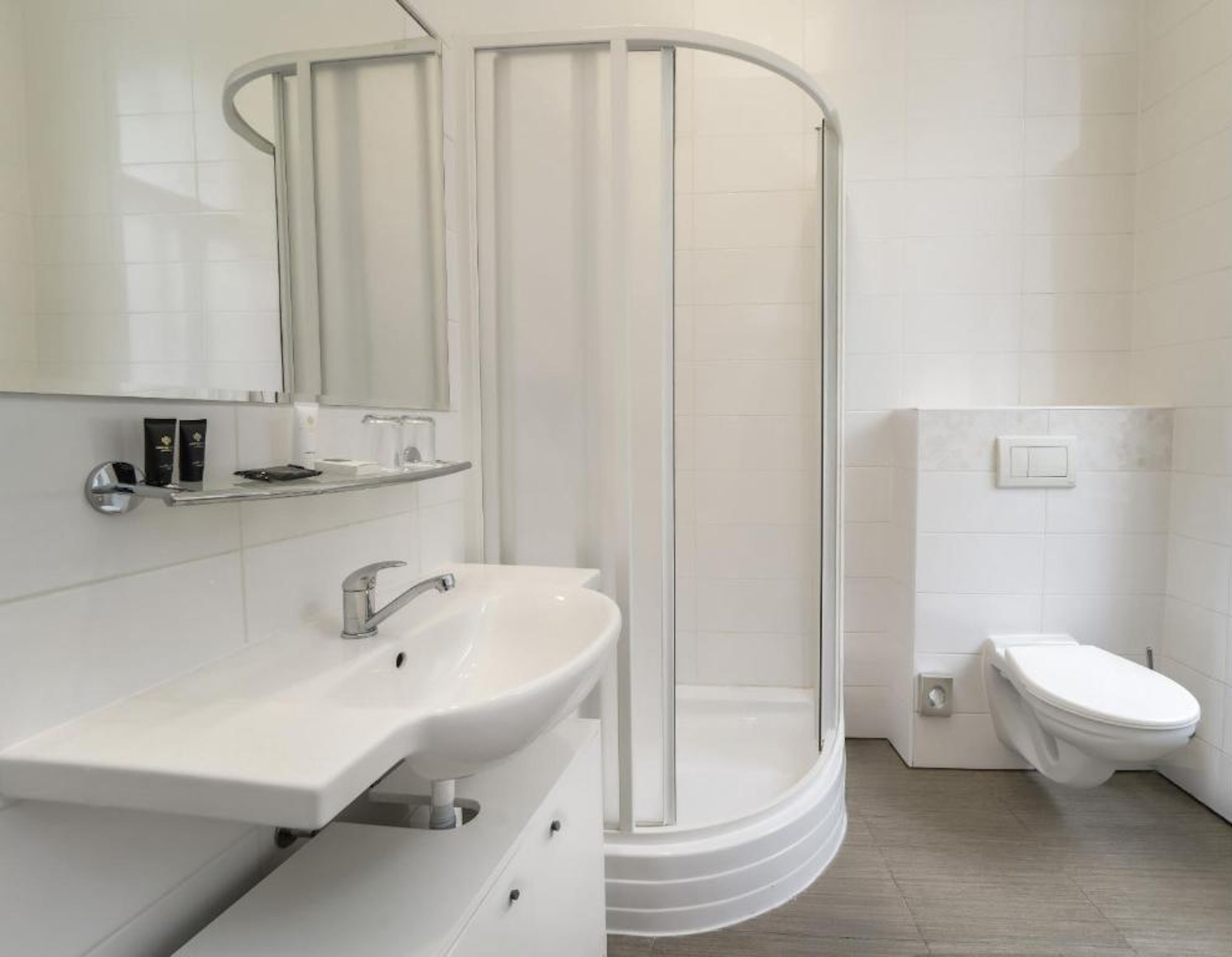 free toiletries, hair dryer, towels, soap