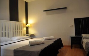 Blackout curtains, free WiFi, bed sheets