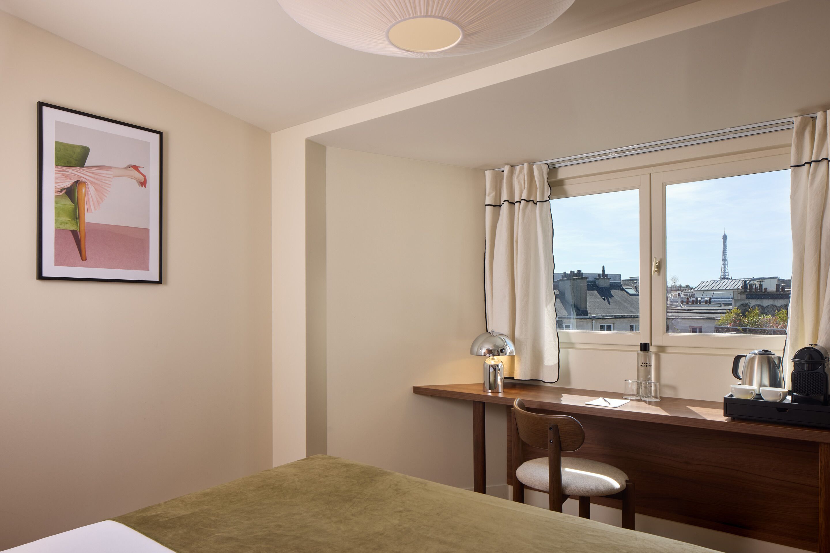 Room with Eiffel Tower View | In-room safe, individually decorated, individually furnished, desk