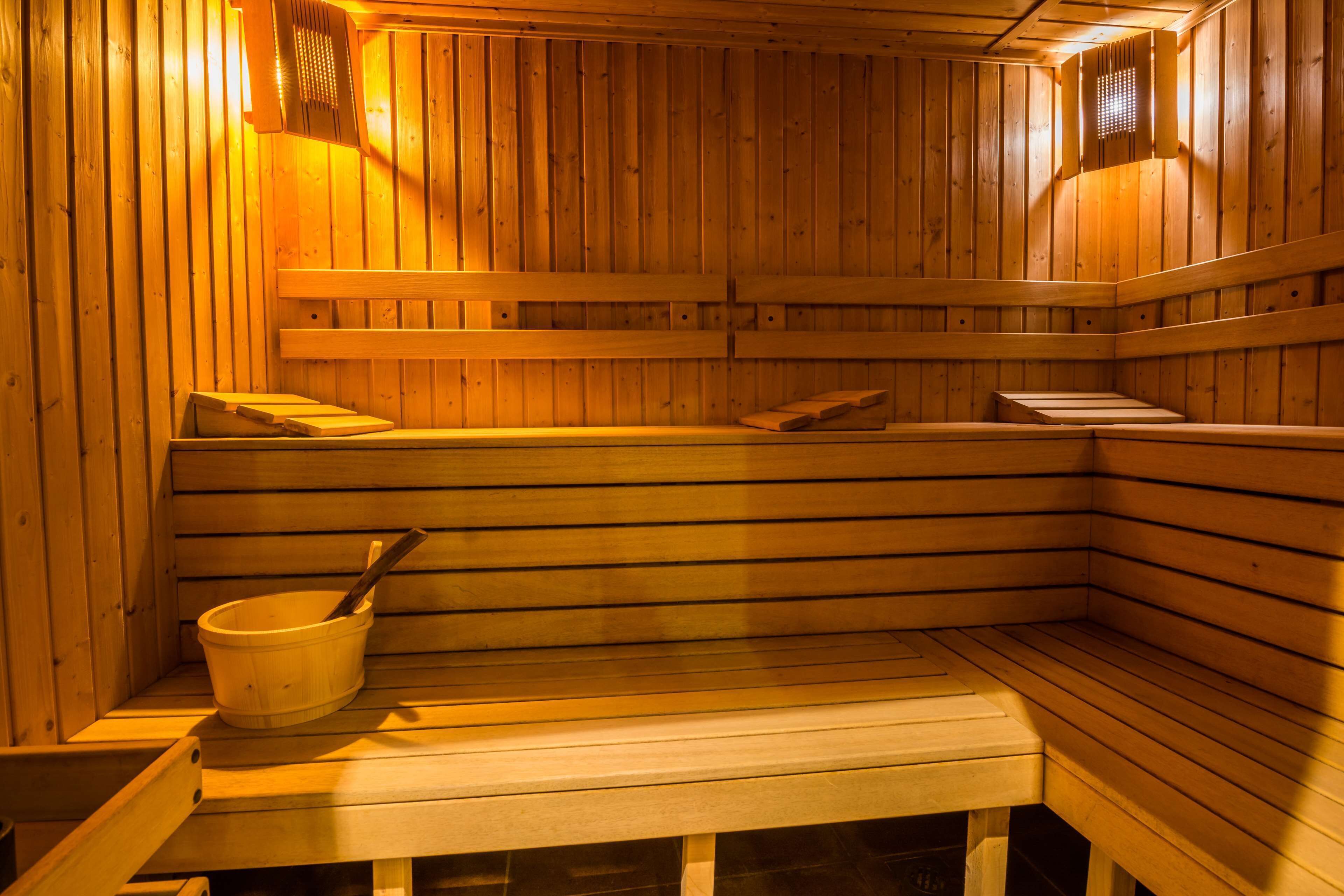 sauna, steam room