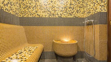 Un sauna, baño turco