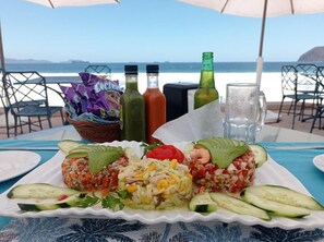 Breakfast, lunch, dinner served; international cuisine 