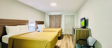 Standard Double Room, 2 Double Beds, Non Smoking | Desk, free WiFi, bed sheets