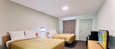 Standard Double Room, 2 Double Beds, Non Smoking | Living area | LED TV