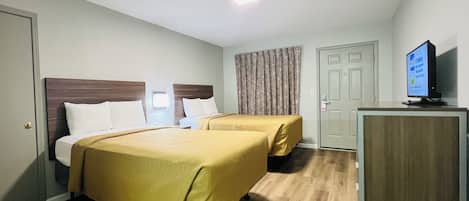 Standard Double Room, 2 Double Beds, Non Smoking | Desk, free WiFi, bed sheets