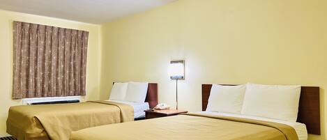 Desk, free WiFi, bed sheets