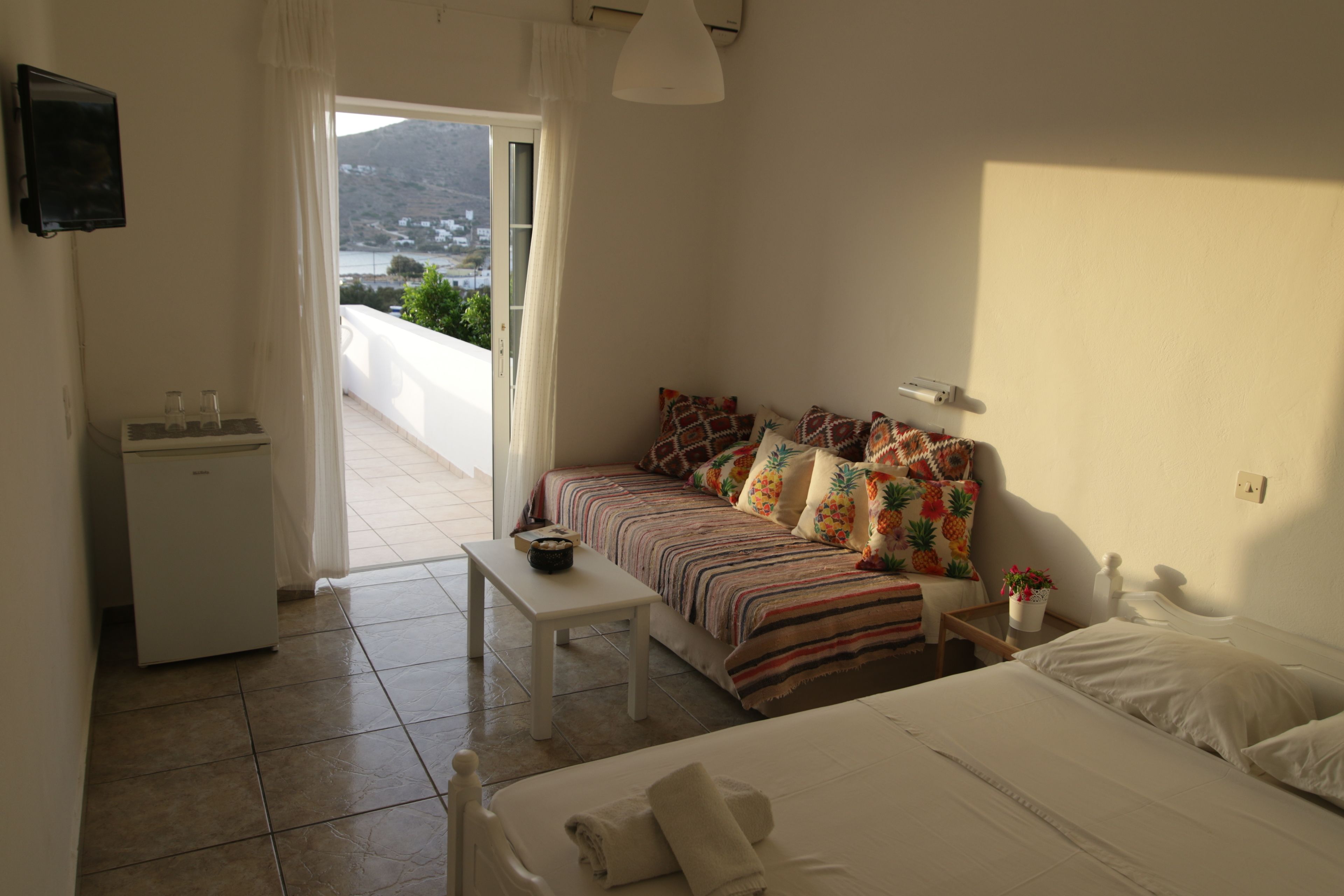 Quarto triplo, vista para o mar | Vista do quarto
