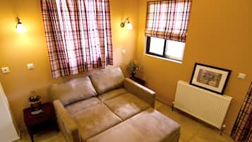 Superior Studio, City View | Living area | 22-inch LCD TV with satellite channels, TV