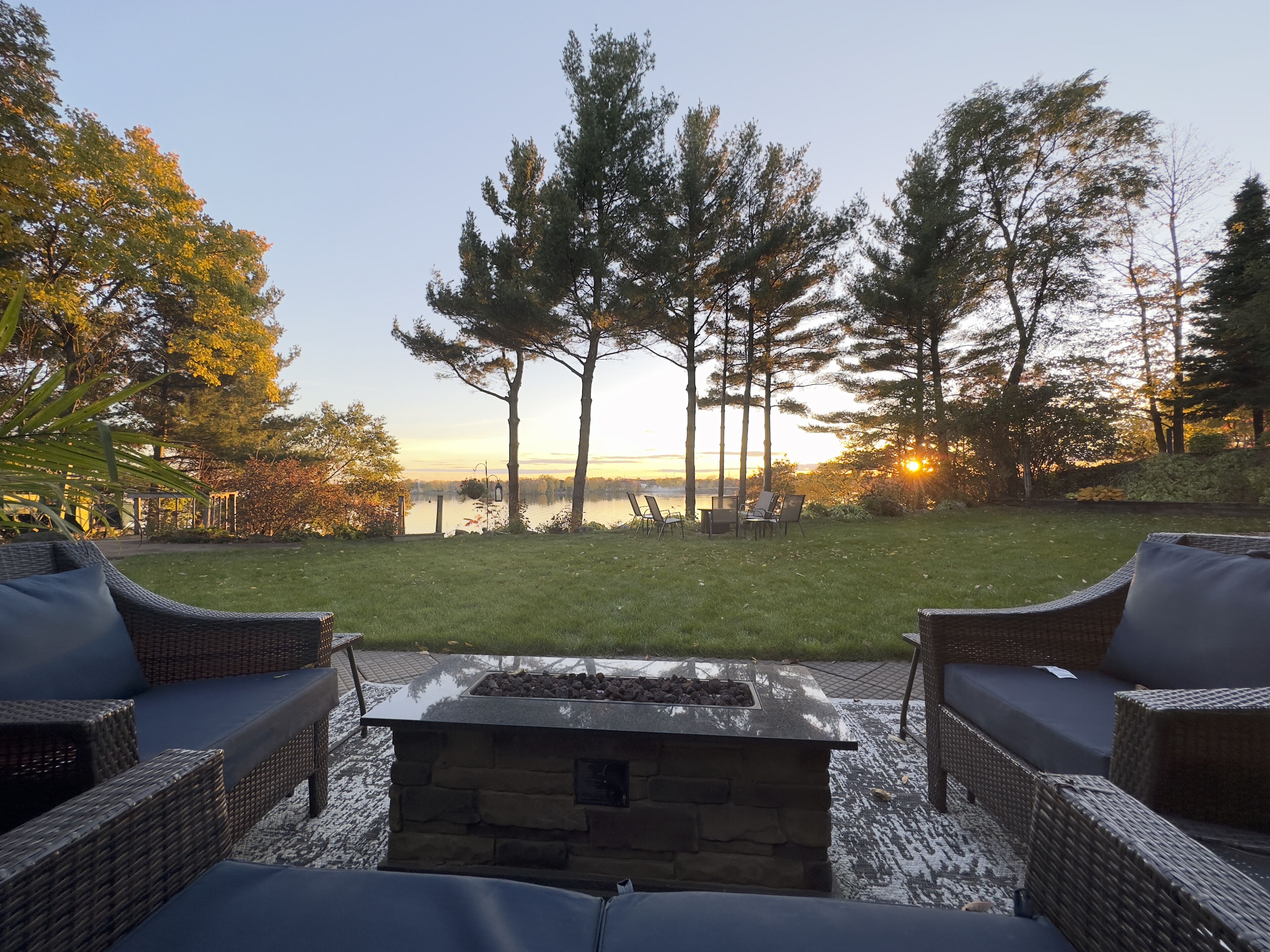 Blick von der Unterkunft