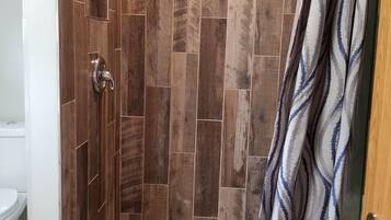 Family Cottage, 1 Bedroom, Accessible | Bathroom shower