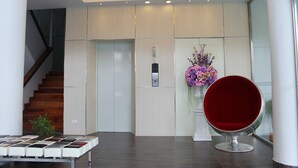 Sitteområde i lobbyen