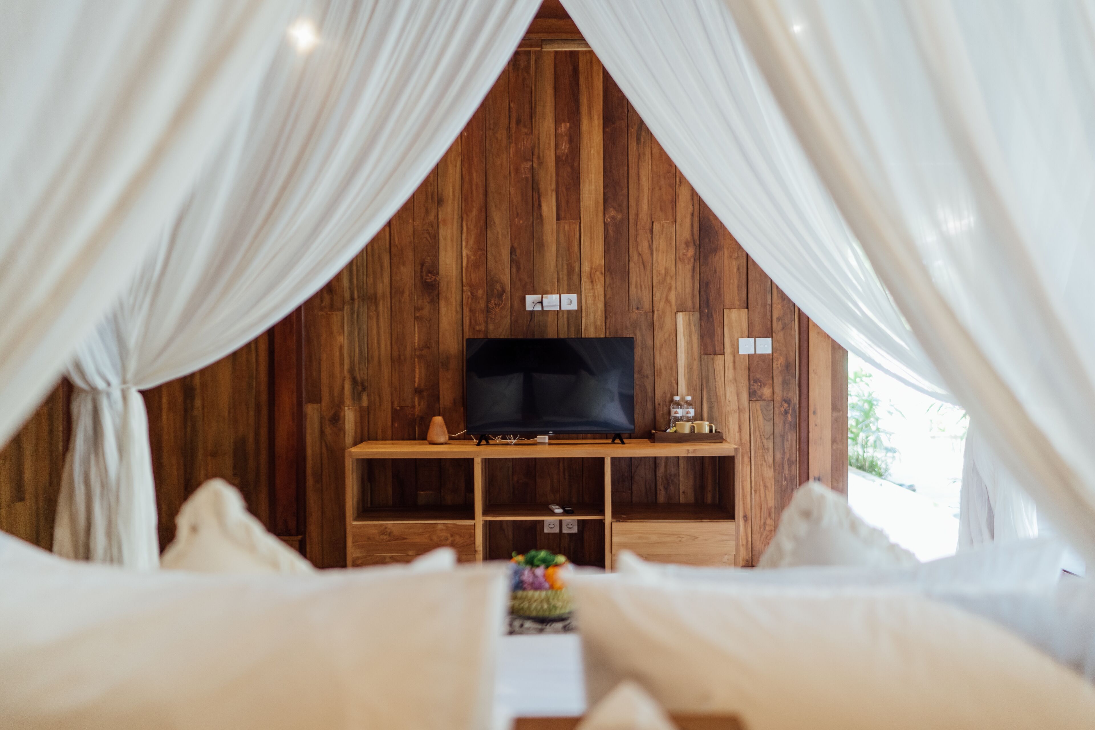 two bedroom private pool villa | premium bedding, in-room safe, desk, iron/ironing board