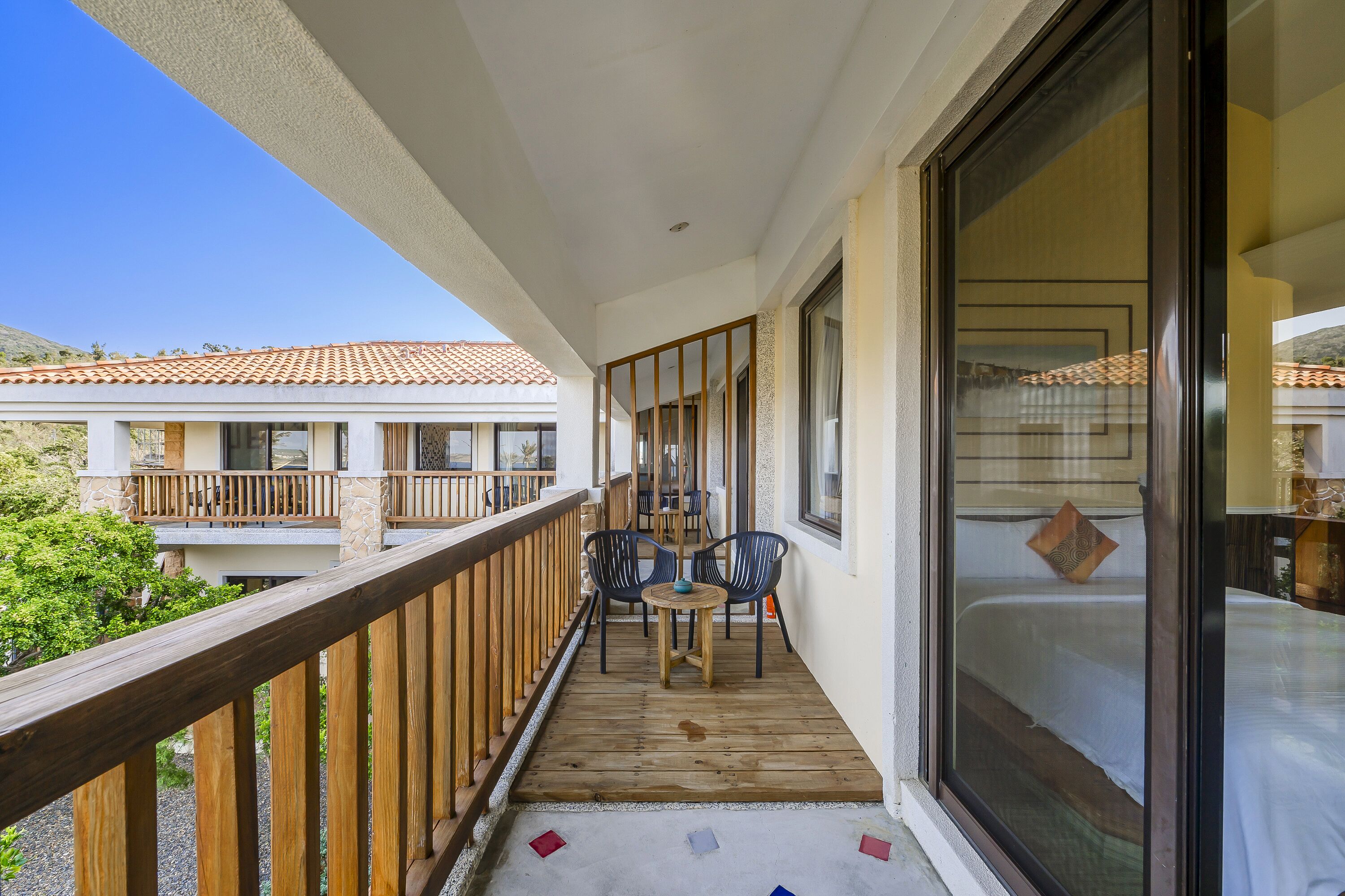 Doppelzimmer, 1 King-Bett, Meerblick | Balkon