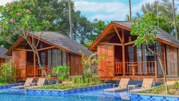 Quarto, 1 quarto, vista para a lagoa | Frigobar, cofres nos quartos, escrivaninha