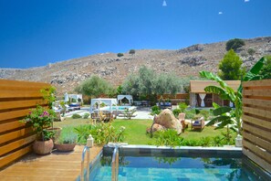 Executive-Bungalow, 1 King-Bett, eigener Pool | Ausblick vom Zimmer