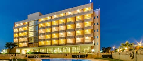 Front of property – evening/night