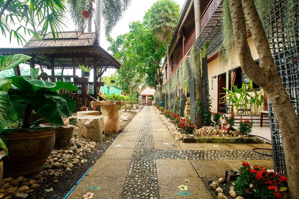 Blick von der Unterkunft