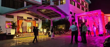 Front of property – evening/night