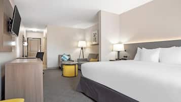 1 bedroom, down comforters, individually decorated