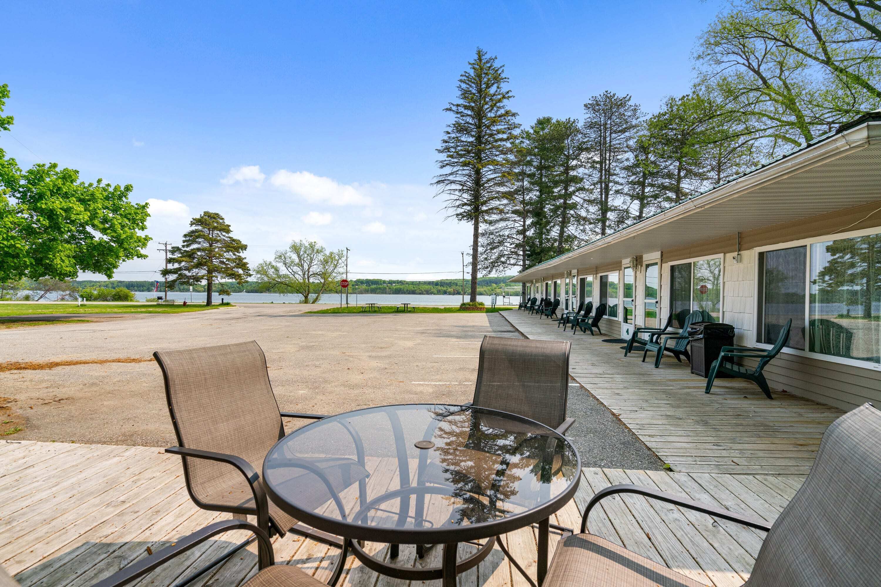 Memory-foam beds, desk, laptop workspace, iron/ironing board