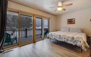 Memory foam beds, desk, laptop workspace, iron/ironing board