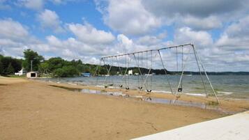 Memory-foam beds, desk, laptop workspace, iron/ironing board