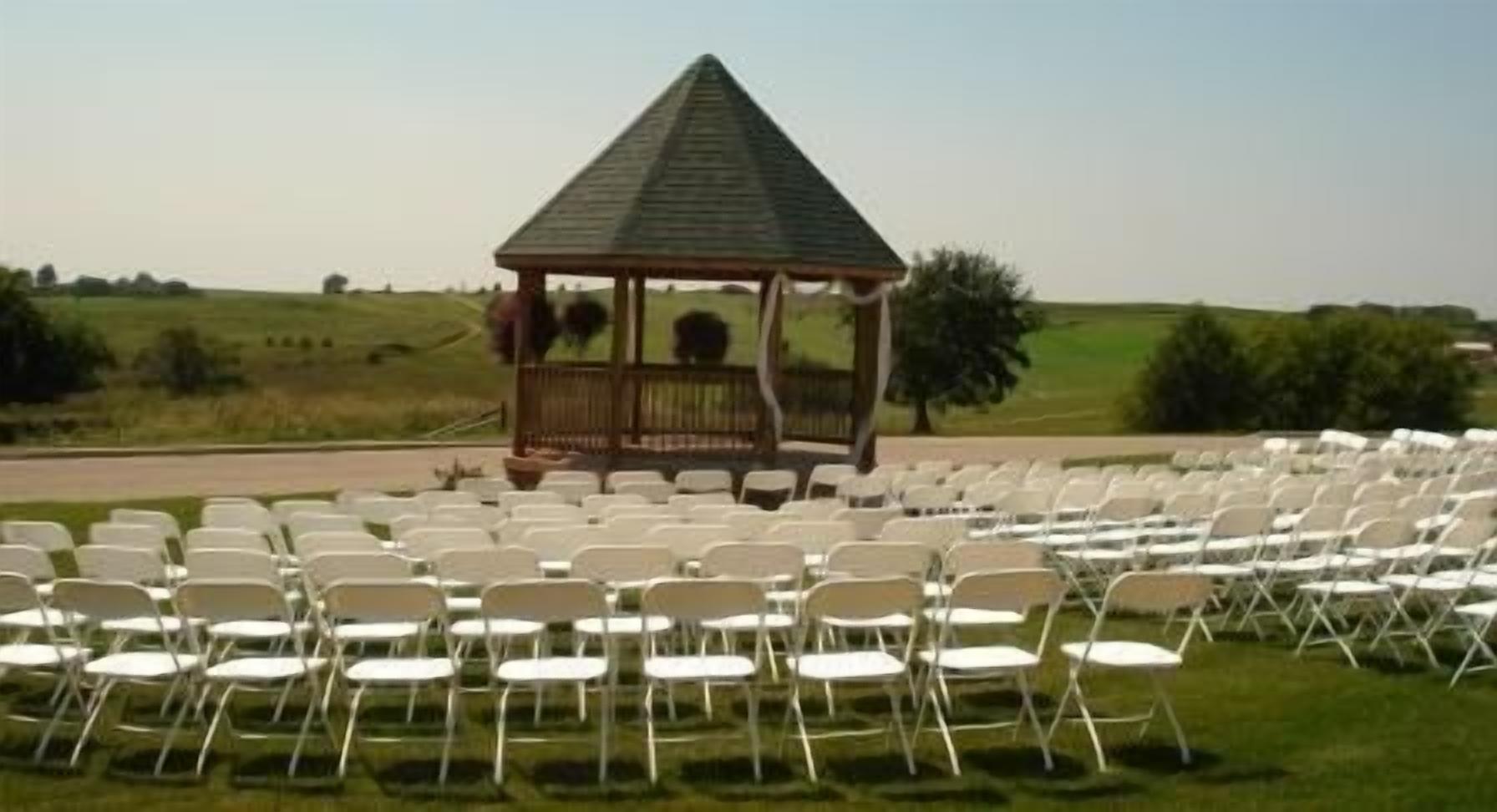 outdoor wedding area