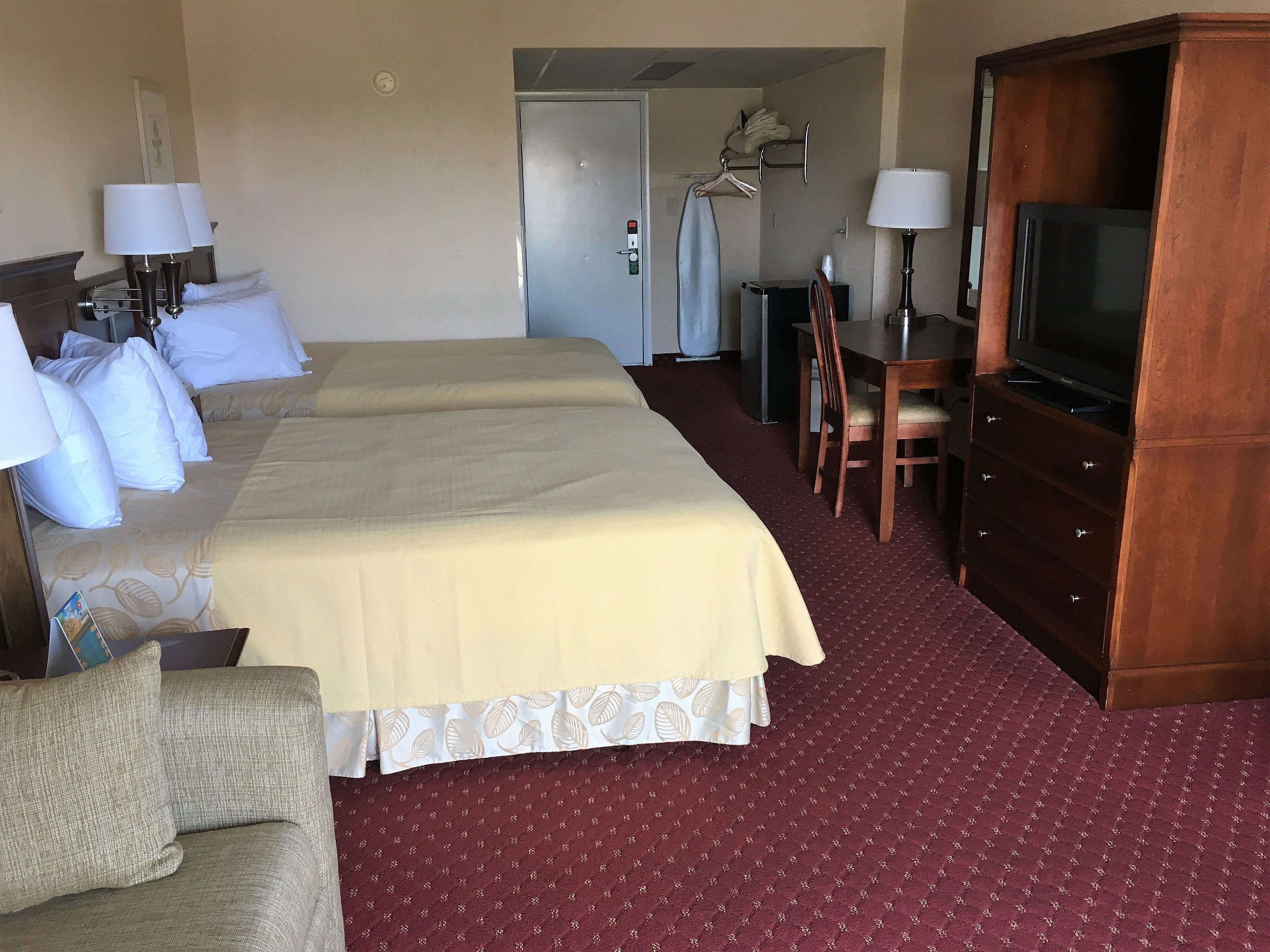 room (motel room, 2queens & sofa, top floor) | individually decorated, individually furnished, blackout curtains