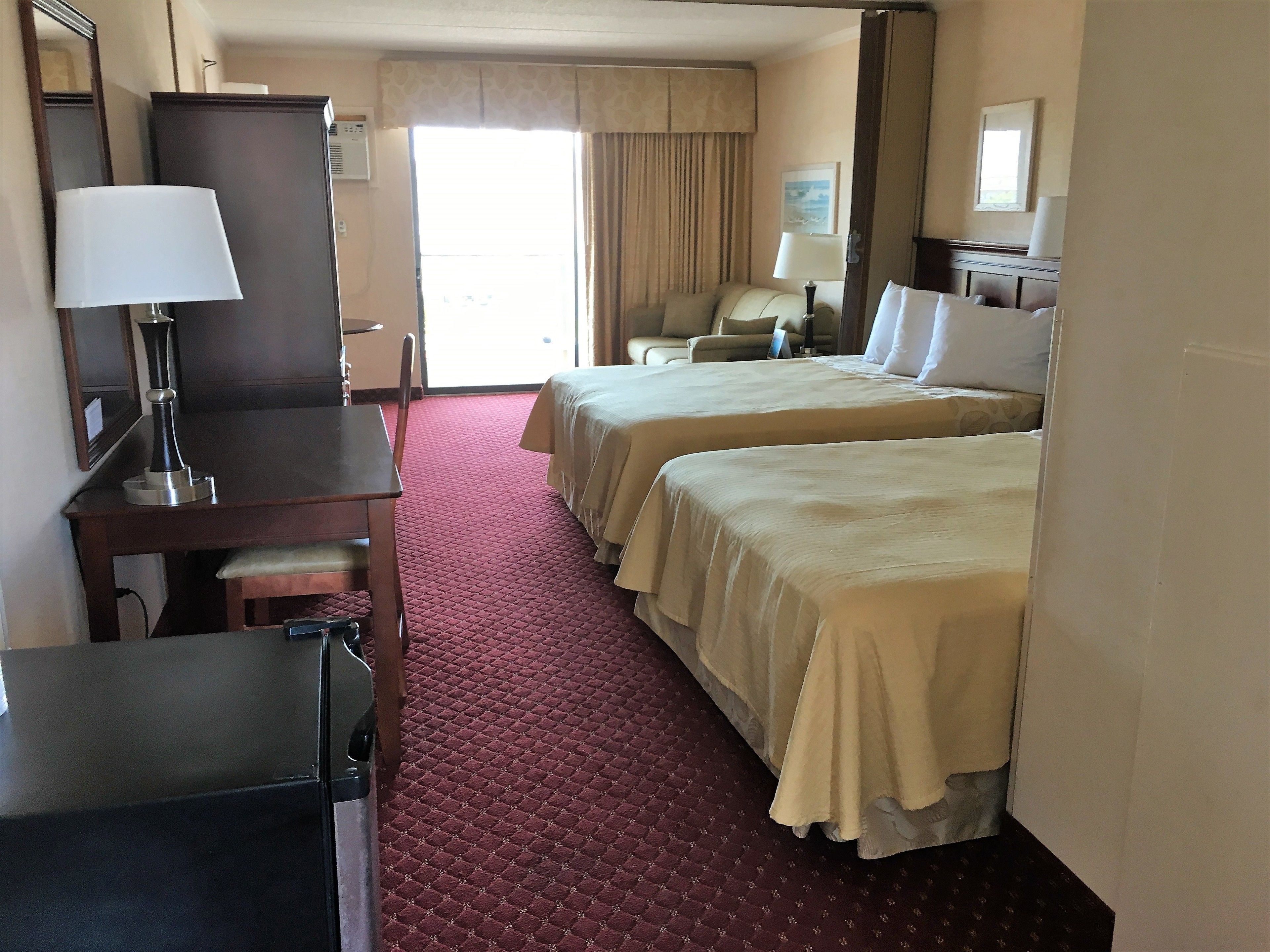 room (motel room, 2queens & sofa, top floor) | individually decorated, individually furnished, blackout curtains