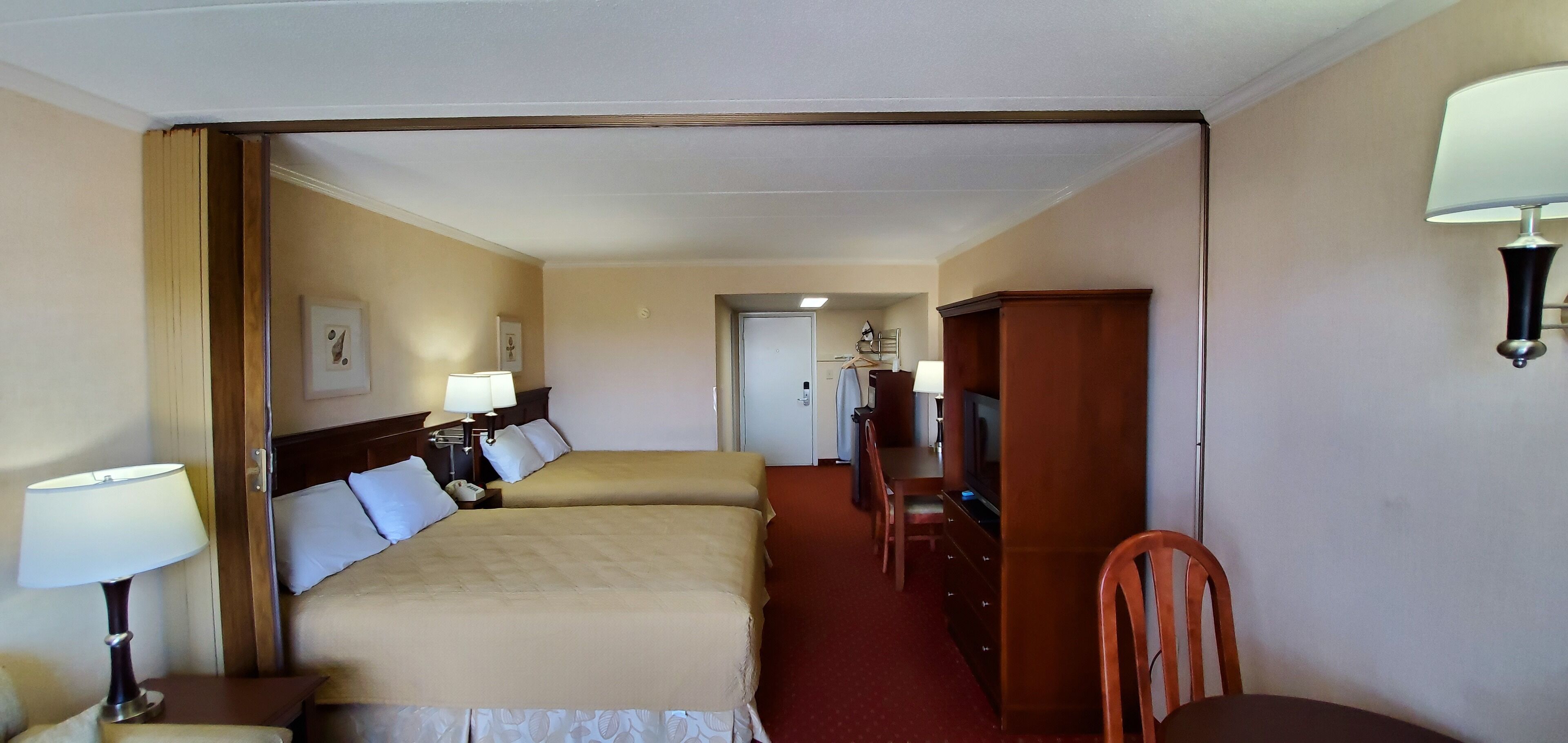 room (motel room, 2queens & sofa, top floor) | individually decorated, individually furnished, blackout curtains