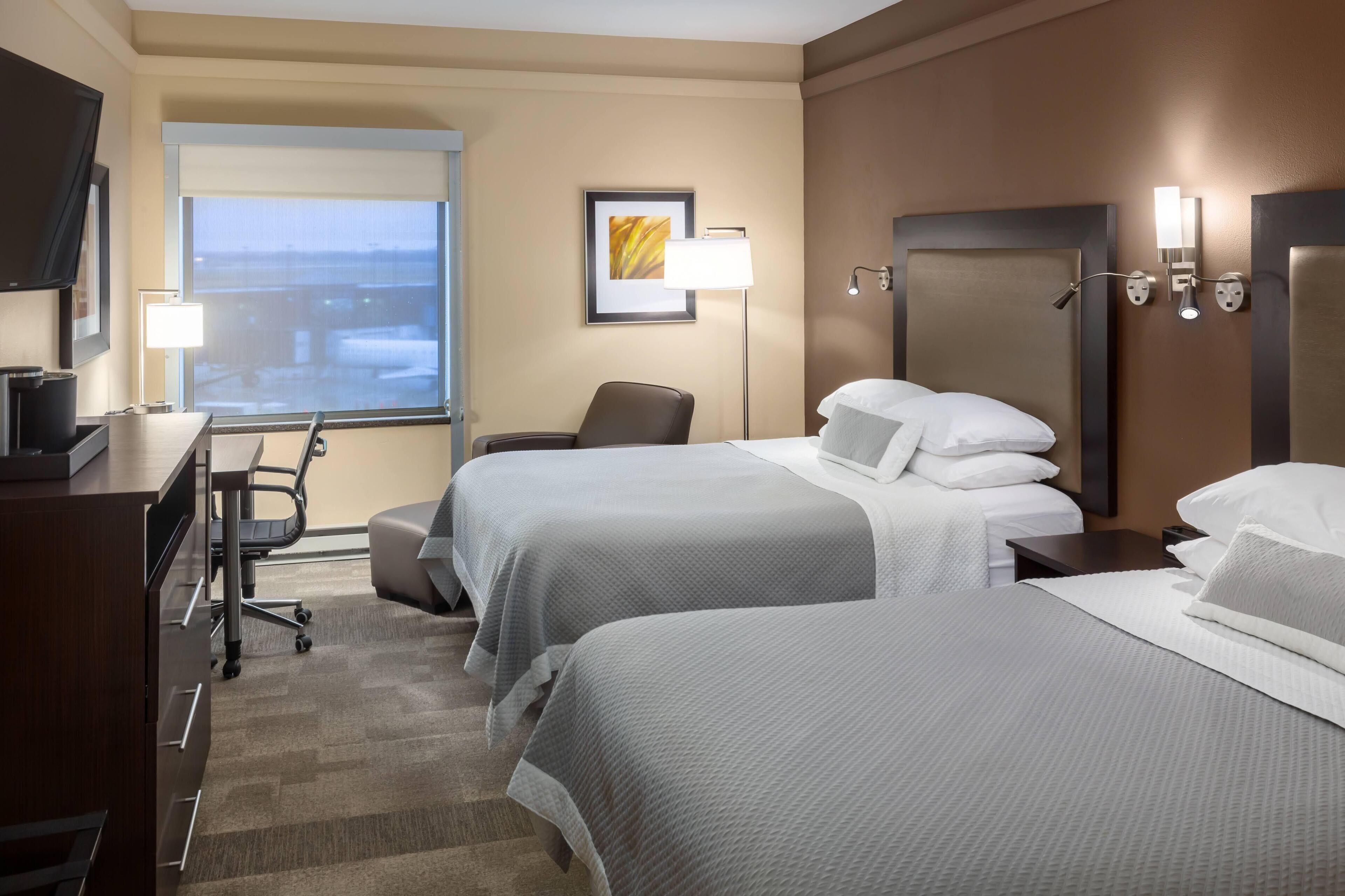 desk, laptop workspace, blackout curtains, soundproofing