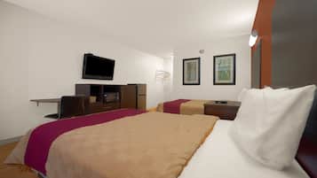 客房, 2 張標準雙人床, 非吸煙房 | 書桌、熨斗/熨衣板、免費無線上網、床單