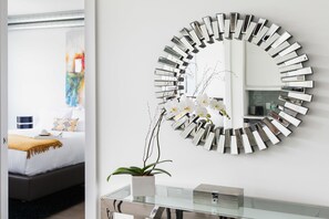 1 bedroom, premium bedding, laptop workspace, iron/ironing board - Dharma Home Suites Hoboken at Novia (Hoboken)