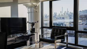 Premium Apartment, 2 Bedrooms, City View | Living area