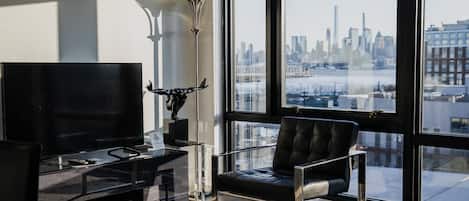 Premium Apartment, 2 Bedrooms, City View | Living area