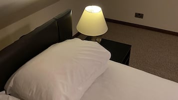 1 bedroom, desk, laptop workspace, iron/ironing board