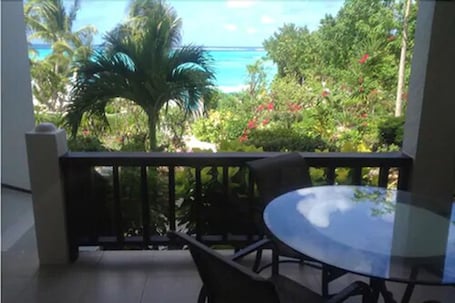 Balcony view. Serenity Cottages