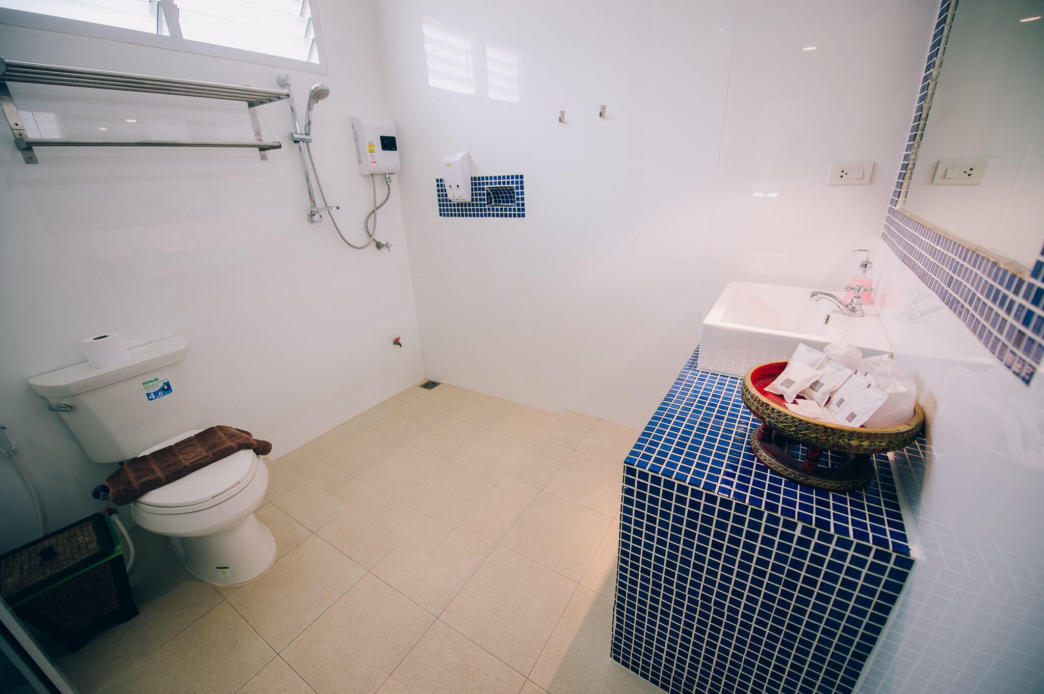 deluxe triple river view  | bathroom | free toiletries, hair dryer, bathrobes, slippers