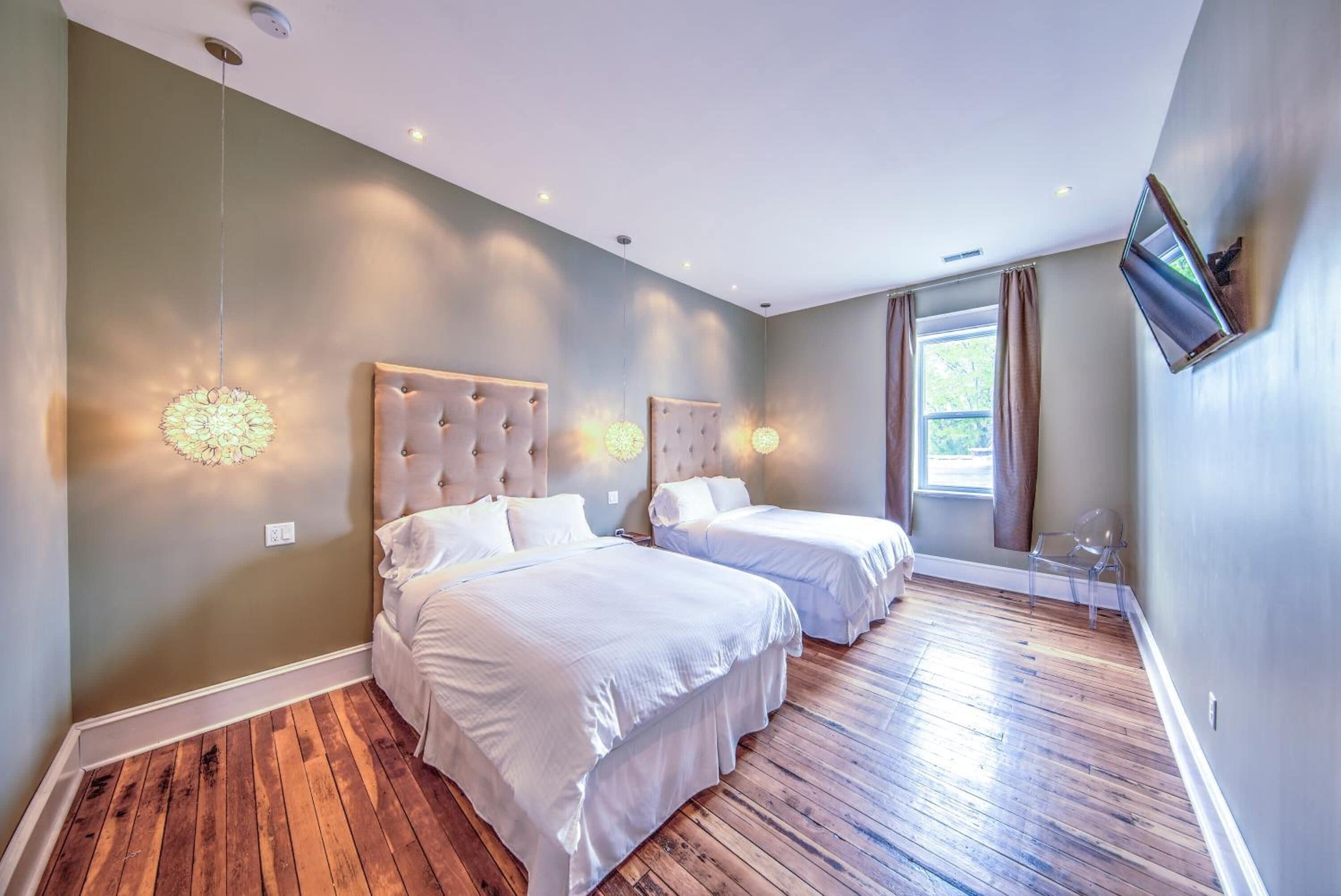 premium bedding, iron/ironing board, free wifi, bed sheets