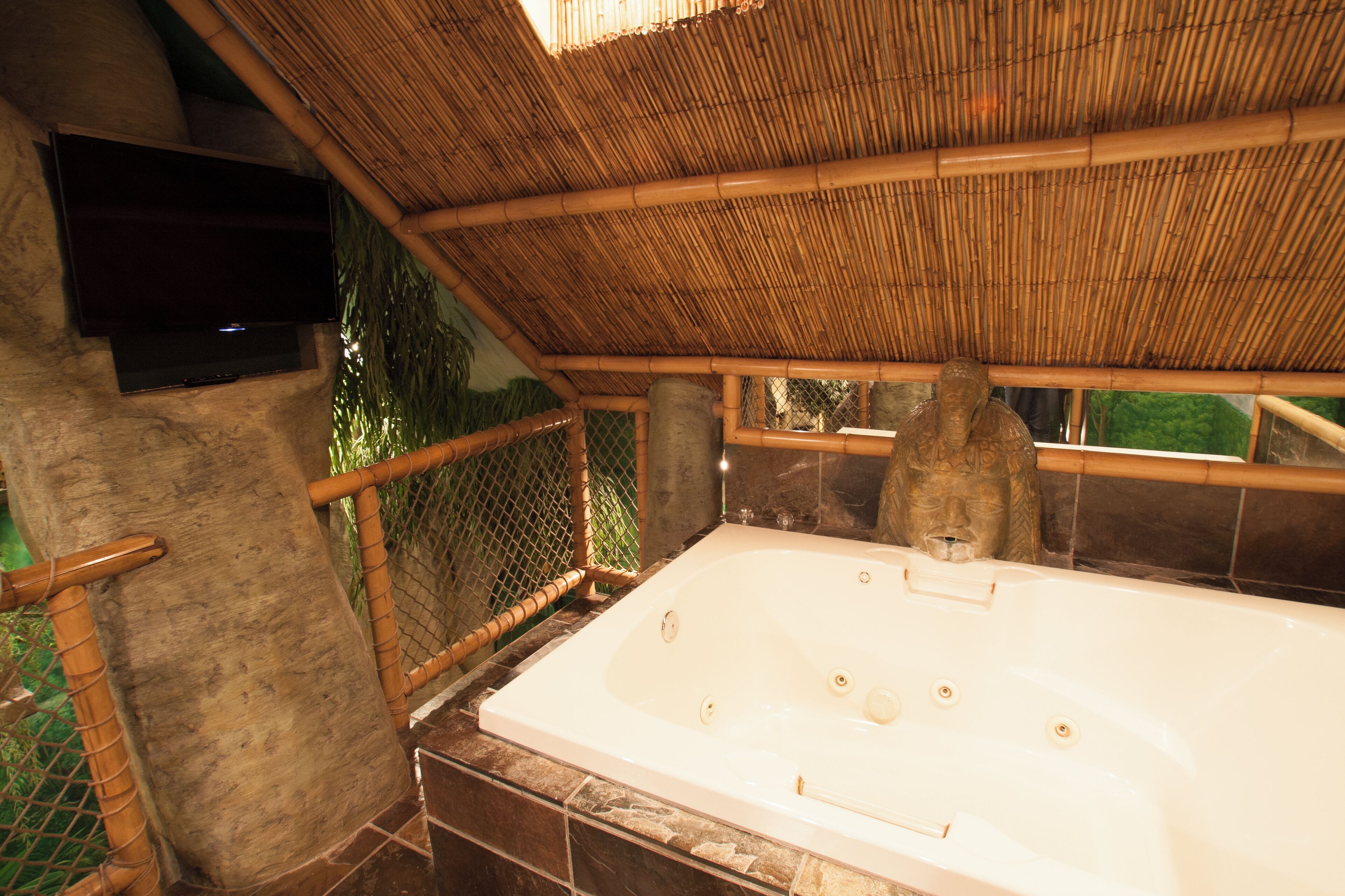 suite, 1 king bed (mayan rain forest suite) | jetted bathtub
