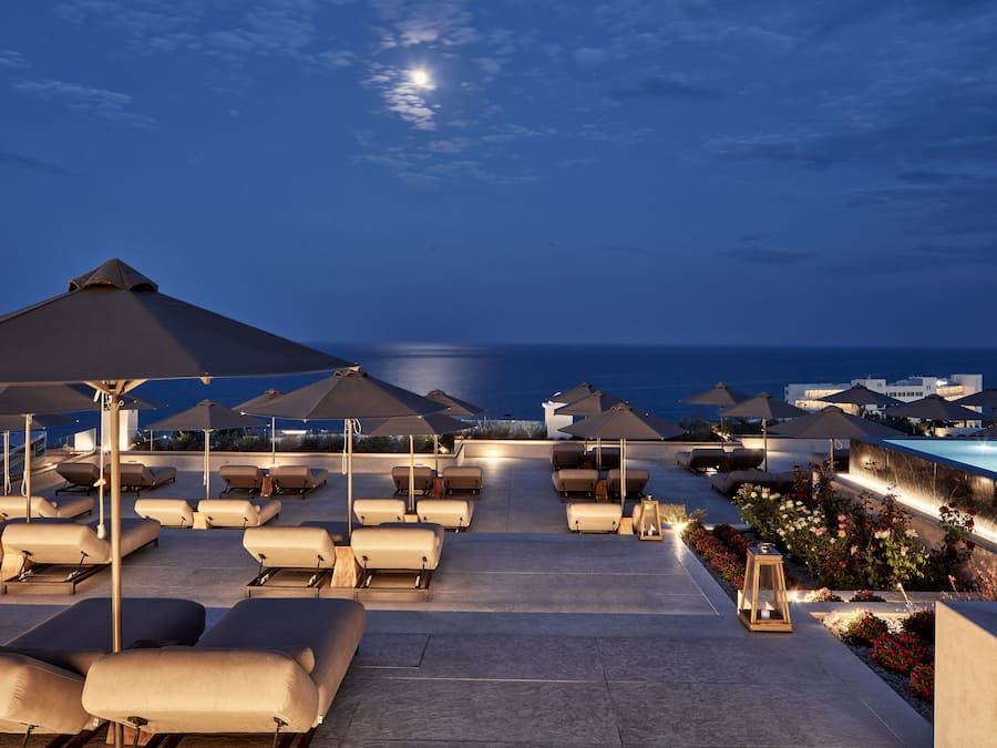 Fassade der Unterkunft â Abend/Nacht