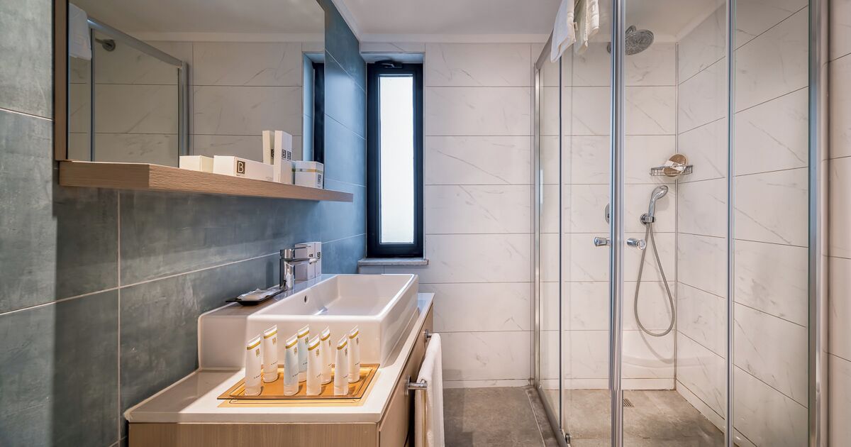 shower, free toiletries, hair dryer, slippers