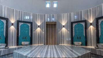 Turkish bath/hammam, body treatments, body wraps, body scrubs, facials