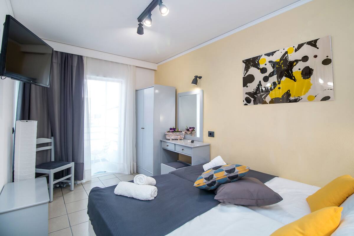 Studio 2 pax | Caja fuerte, sistema de insonorización, wifi gratis y ropa de cama