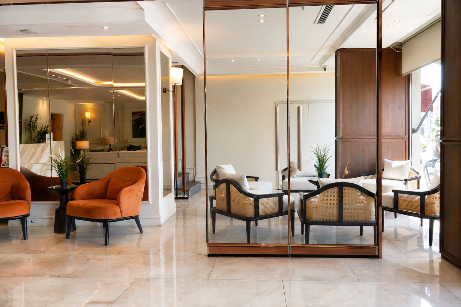 Sala de estar en el lobby