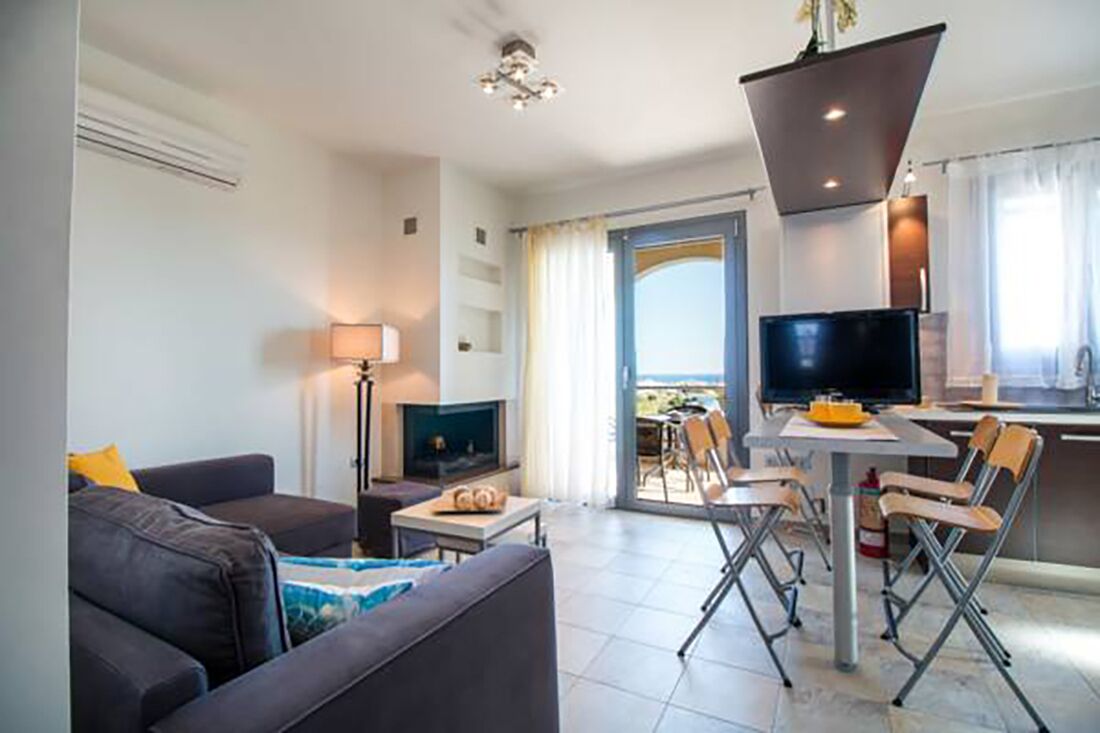 Deluxe Apart Daire, 1 Yatak Odası | Oturma odası | Plazma televizyon 