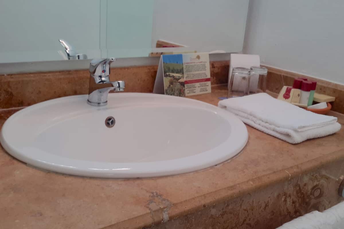standard double room | bathroom sink